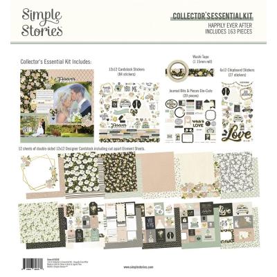 Simple Stories Happily Ever After Designpapier - Collector's Essential Kit